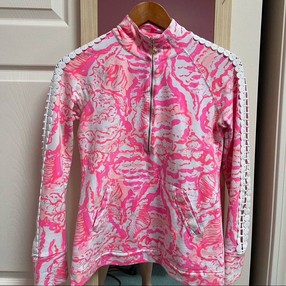 Pink Lilly Pulitzer Quarter Zip